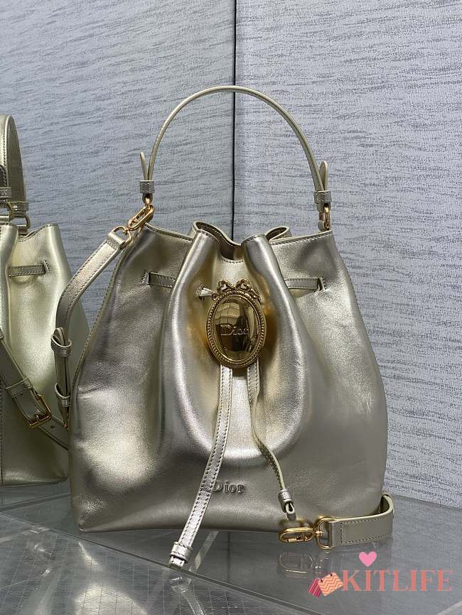 Kitlife Dior Cruise Bucket Bag Gold 24x27x12.5cm  - 1