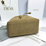 Kitlife Dior Cruise Bucket Bag Green Suede 24x27x12.5cm - 6