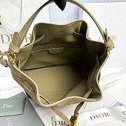Kitlife Dior Cruise Bucket Bag Green Suede 24x27x12.5cm - 5