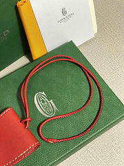 Kitlife Goyard Calfskin Bag Clip Bordeaux Red - 4