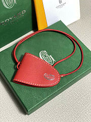 Kitlife Goyard Calfskin Bag Clip Bordeaux Red - 3