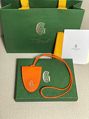 Kitlife Goyard Calfskin Bag Clip Bordeaux Orange - 1