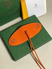 Kitlife Goyard Calfskin Bag Clip Bordeaux Orange - 5