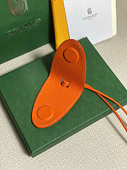 Kitlife Goyard Calfskin Bag Clip Bordeaux Orange - 4