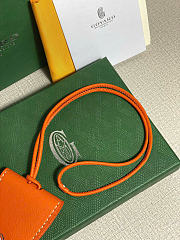 Kitlife Goyard Calfskin Bag Clip Bordeaux Orange - 3