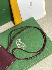 Kitlife Goyard Calfskin Bag Clip Bordeaux Burgundy - 3