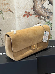 Kitlife Chanel Suede Calfskin Small Souplissimo Maxi Flap Bag Beige 19.5x32x10cm  - 6