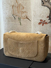 Kitlife Chanel Suede Calfskin Small Souplissimo Maxi Flap Bag Beige 19.5x32x10cm  - 3