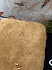 Kitlife Chanel Suede Calfskin Small Souplissimo Maxi Flap Bag Beige 19.5x32x10cm  - 2