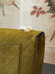 Kitlife Chanel Suede Calfskin Small Souplissimo Maxi Flap Bag Green 19.5x32x10cm - 5