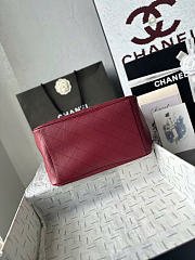 Kitlife Chanel Large Shopping Bag Burgundy AS6200 40x30x17cm - 4