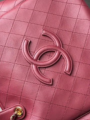 Kitlife Chanel Large Shopping Bag Burgundy AS6200 40x30x17cm - 6