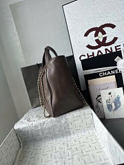 Kitlife Chanel Large Shopping Bag Dark Brown AS6200 40x30x17cm  - 2