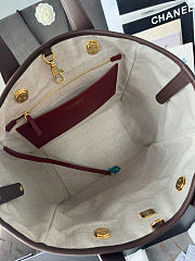 Kitlife Chanel Large Shopping Bag Dark Brown AS6200 40x30x17cm  - 4