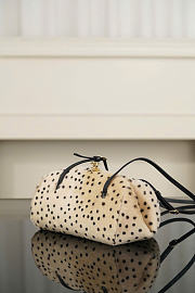 Kitlife Chanel Pony Hair Cheetah Print Pretty CC Clutch With Strap Light Beige Black 29.5x13x20cm - 3