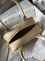 Kitlife Chanel 26B Mini Bowling Boston Bag Beige AS5528 20x13x9cm - 6