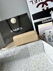 Kitlife Chanel 26B Mini Bowling Boston Bag Beige AS5528 20x13x9cm - 5
