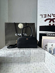 Kitlife Chanel 26B Mini Bowling Boston Bag Black AS5528 20x13x9cm - 1