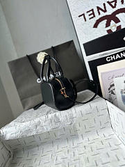 Kitlife Chanel 26B Mini Bowling Boston Bag Black AS5528 20x13x9cm - 2