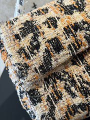 Kitlife Chanel 26A Leopard Print Tweed CF Maxi Flap Bag 32cm - 3