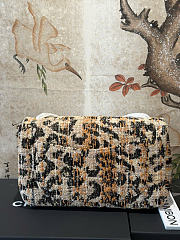 Kitlife Chanel 26A Leopard Print Tweed CF Maxi Flap Bag 32cm - 2