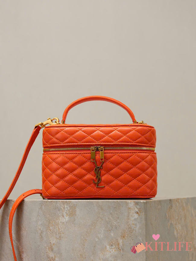 Kitlife Saint Laurent Mini Gaby Bag Orange 766731 18×11×6.5cm  - 1