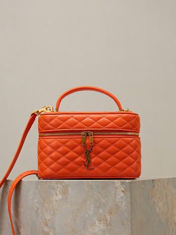 Kitlife Saint Laurent Mini Gaby Bag Orange 766731 18×11×6.5cm 