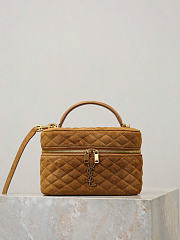 Kitlife Saint Laurent Mini Gaby Bag Brown Suede 766731 18×11×6.5cm  - 1