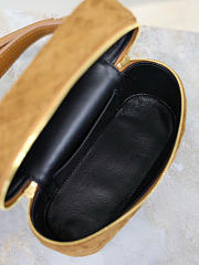 Kitlife Saint Laurent Mini Gaby Bag Brown Suede 766731 18×11×6.5cm  - 6