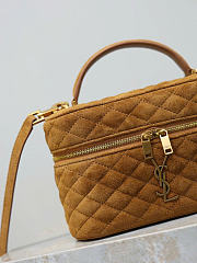 Kitlife Saint Laurent Mini Gaby Bag Brown Suede 766731 18×11×6.5cm  - 3