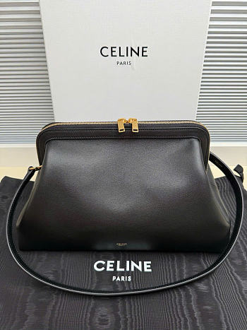 Kitlife Celine Medium Doctor Pouch In Supple Black Natural Calfskin L104J3G 35×18×18cm