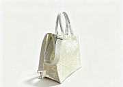 Kitlife Dior Medium Book Tote with Strap Latte Embroidered Crochet with Dior Médaillon Signature 36x27.5x16.5cm - 5