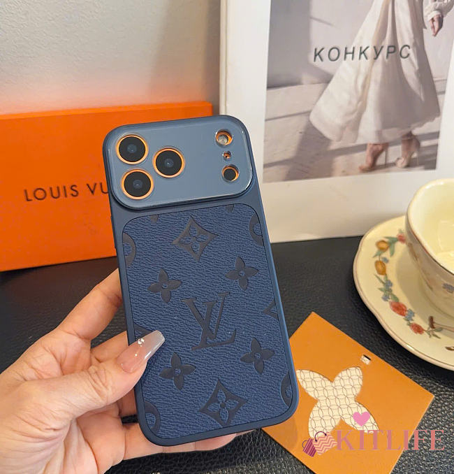 Kitlife Louis Vuitton Camera-Style Phone Case Dark Blue - 1