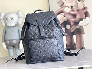 Kitlife Louis Vuitton Montsouris Black Taurillon Monogram Leather M23127 32x40x19cm - 1
