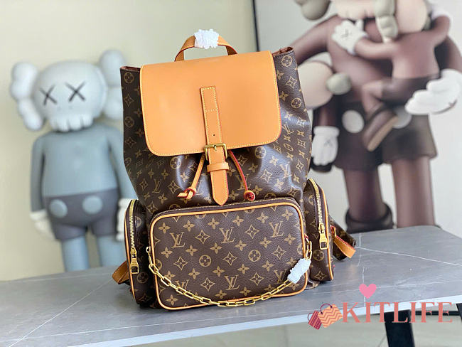 Kitlife Louis Vuitton Bosphore Hiking Backpack Brown M44658 45x33x22cm - 1