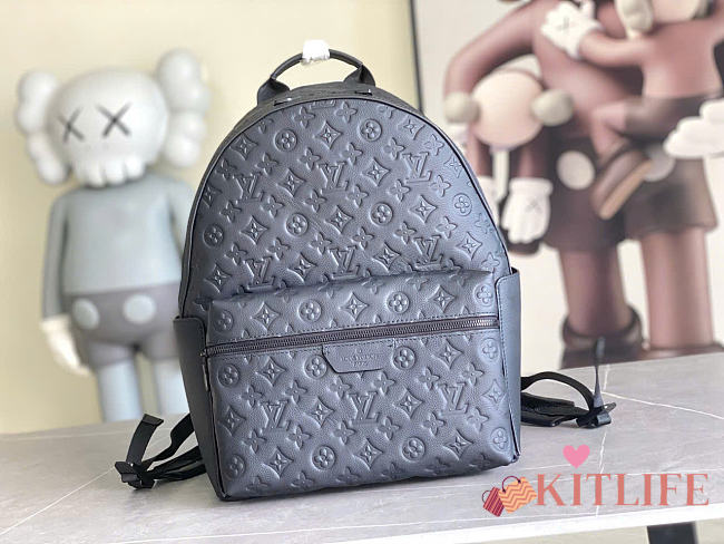 Kitlife Louis Vuitton Discovery PM Backpack Monogram Shadow Black M46553 29x38x20cm - 1