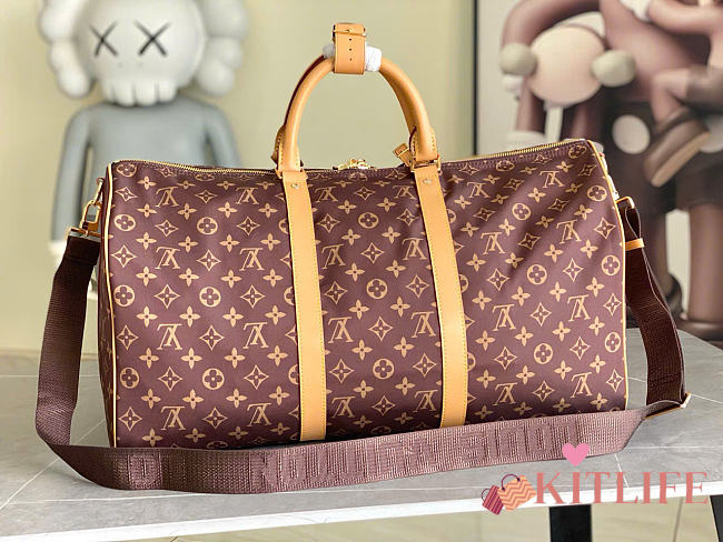Kitlife Louis Vuitton Keepall Bandoulière 50 Bag Brown Monogram M2A497 50x29x23cm - 1