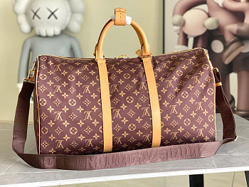 Kitlife Louis Vuitton Keepall Bandoulière 50 Bag Brown Monogram M2A497 50x29x23cm