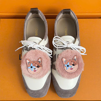 Kitlife Louis Vuitton Sneakerina Ballet Sneakers Gray & Beige