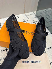 Kitlife Louis Vuitton Romy Ballet Flats Black - 2