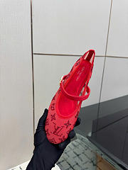 Kitlife Louis Vuitton Romy Ballet Flats Red - 4