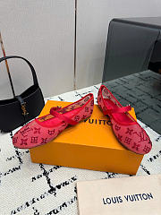 Kitlife Louis Vuitton Romy Ballet Flats Red - 3