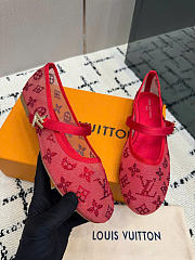 Kitlife Louis Vuitton Romy Ballet Flats Red - 2