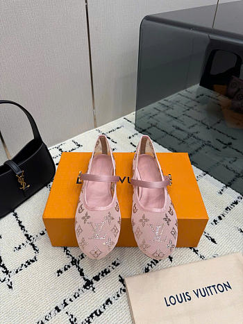 Kitlife Louis Vuitton Romy Ballet Flats Pink