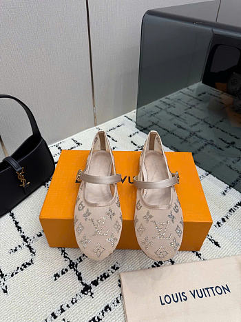 Kitlife Louis Vuitton Romy Ballet Flats Beige
