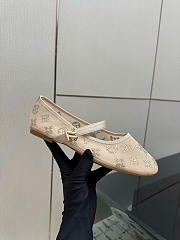 Kitlife Louis Vuitton Romy Ballet Flats Beige - 4