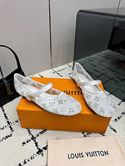 Kitlife Louis Vuitton Romy Ballet Flats White - 2