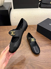 Kitlife Chanel 26B Button Mary Janes Shoes Black - 3