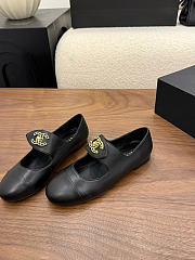 Kitlife Chanel 26B Button Mary Janes Shoes Black - 2