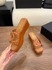 Kitlife Chanel 26SS Heeled Sandals Brown 50mm - 3